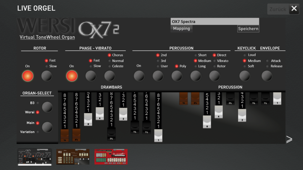 Live Orgel OX7